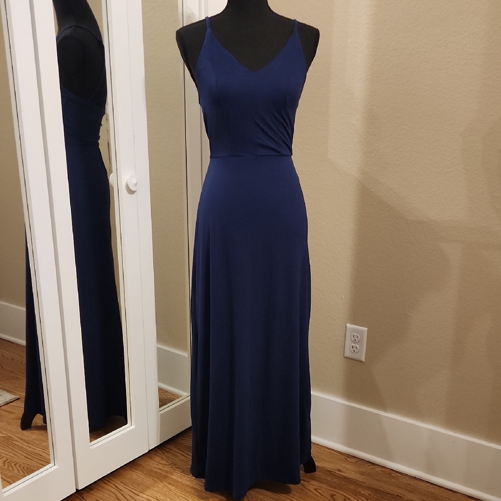 Navy Blue Maxi Dress